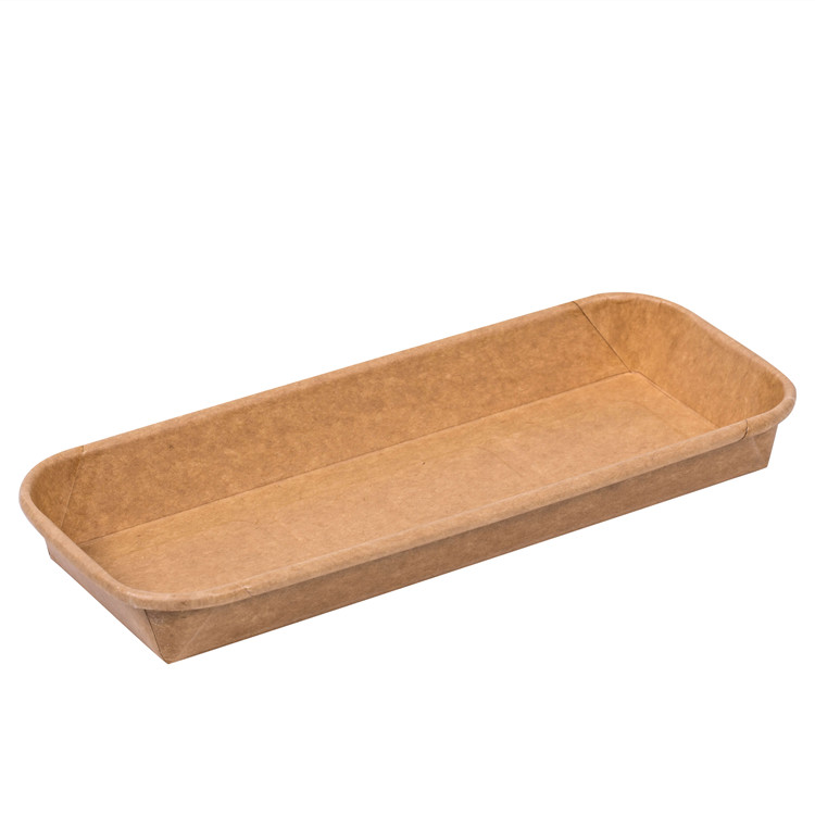 kraft paper sushi tray